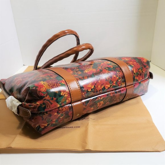 NWT Patricia Nash Leather Rustic Nature Collection Handbag Tote - Picture 10 of 14